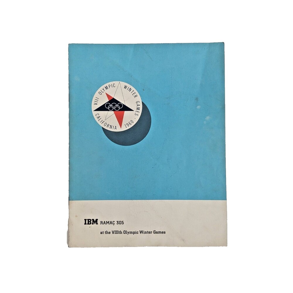 Vintage IBM RAMAC 305 Promotional Booklet 1960 Squaw‎ Valley CA Winter Olympics